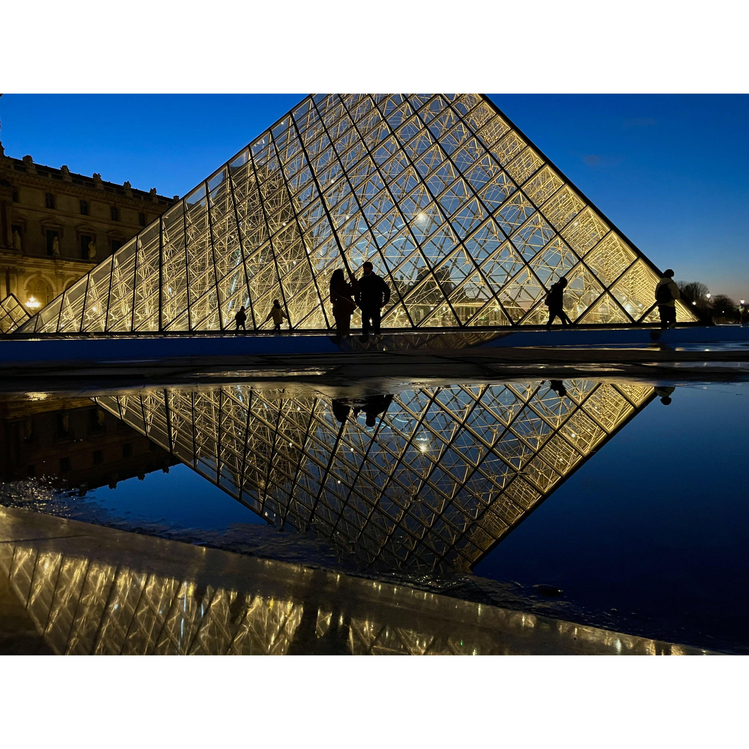 Louvre Museum at night