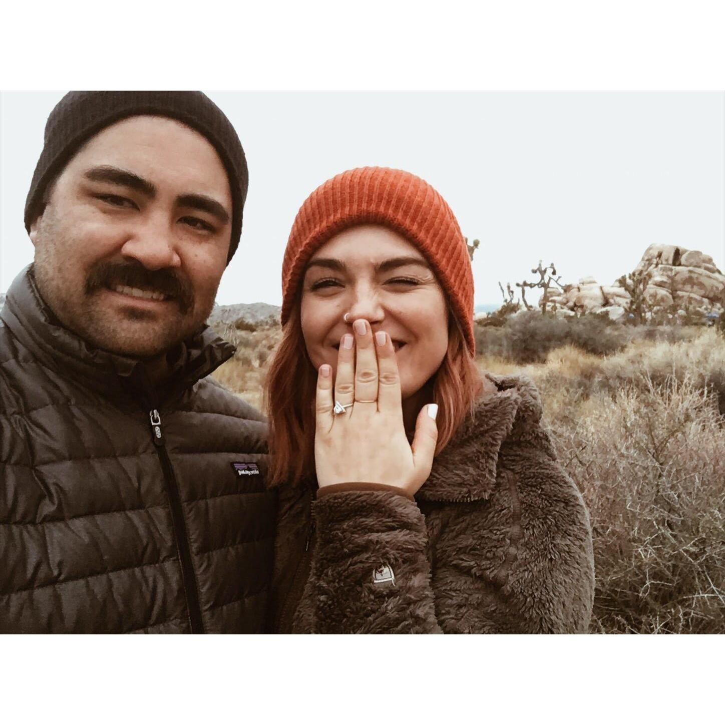 right after Jake popped the question!