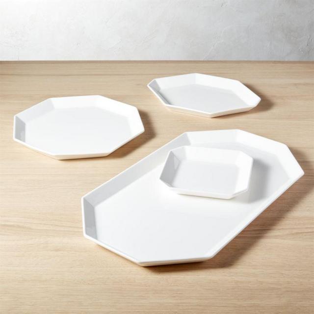 4-Piece Intermix White Serving Set