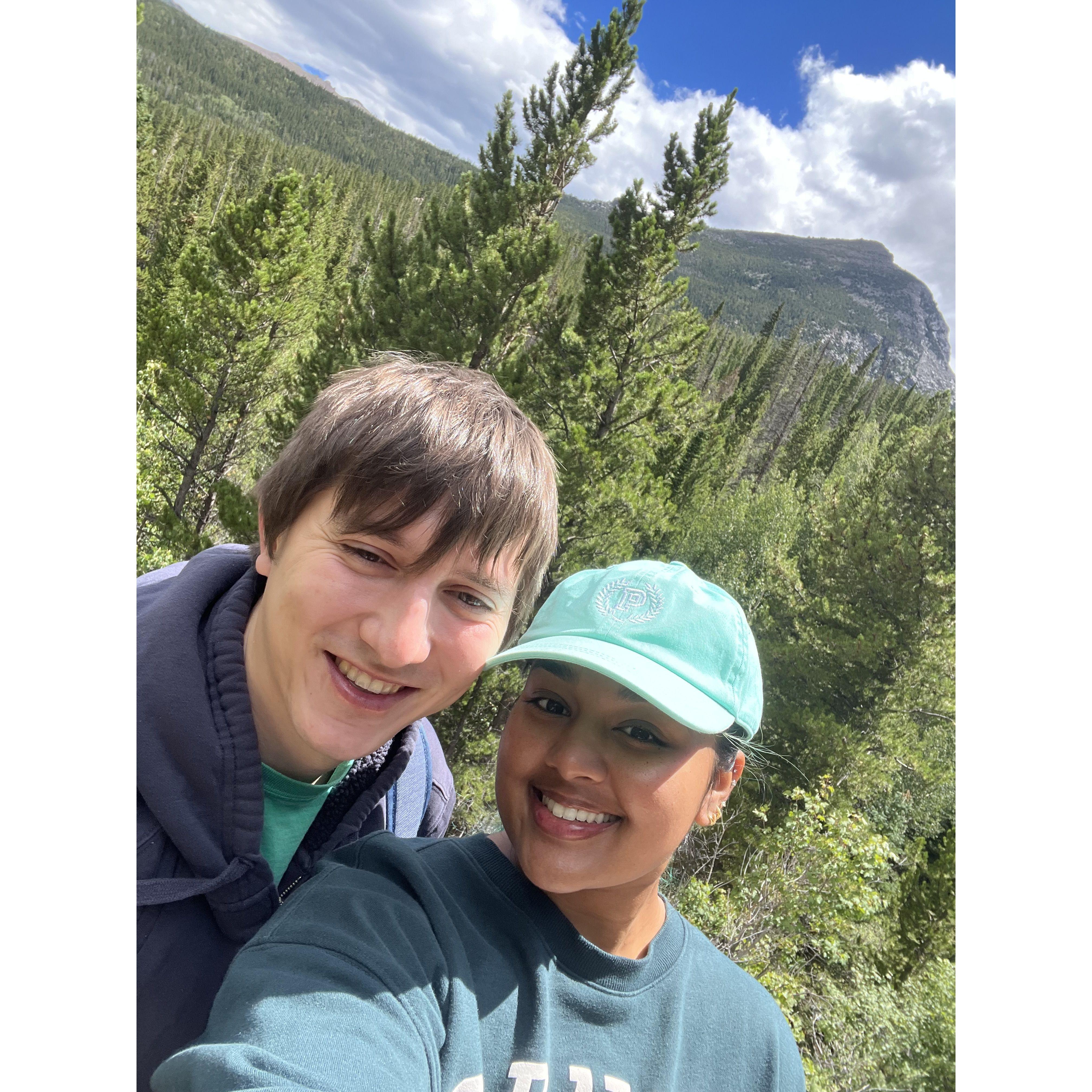 Our first hike in CO, Rocky Mountain National Park. This lead to us also getting our first national park pass!