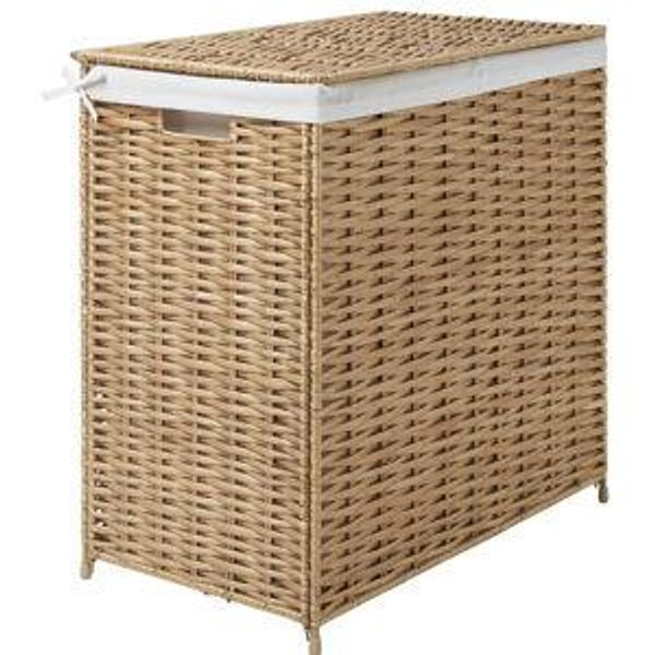 NATTGIBBA Laundry basket - willow/handmade 26 gallon