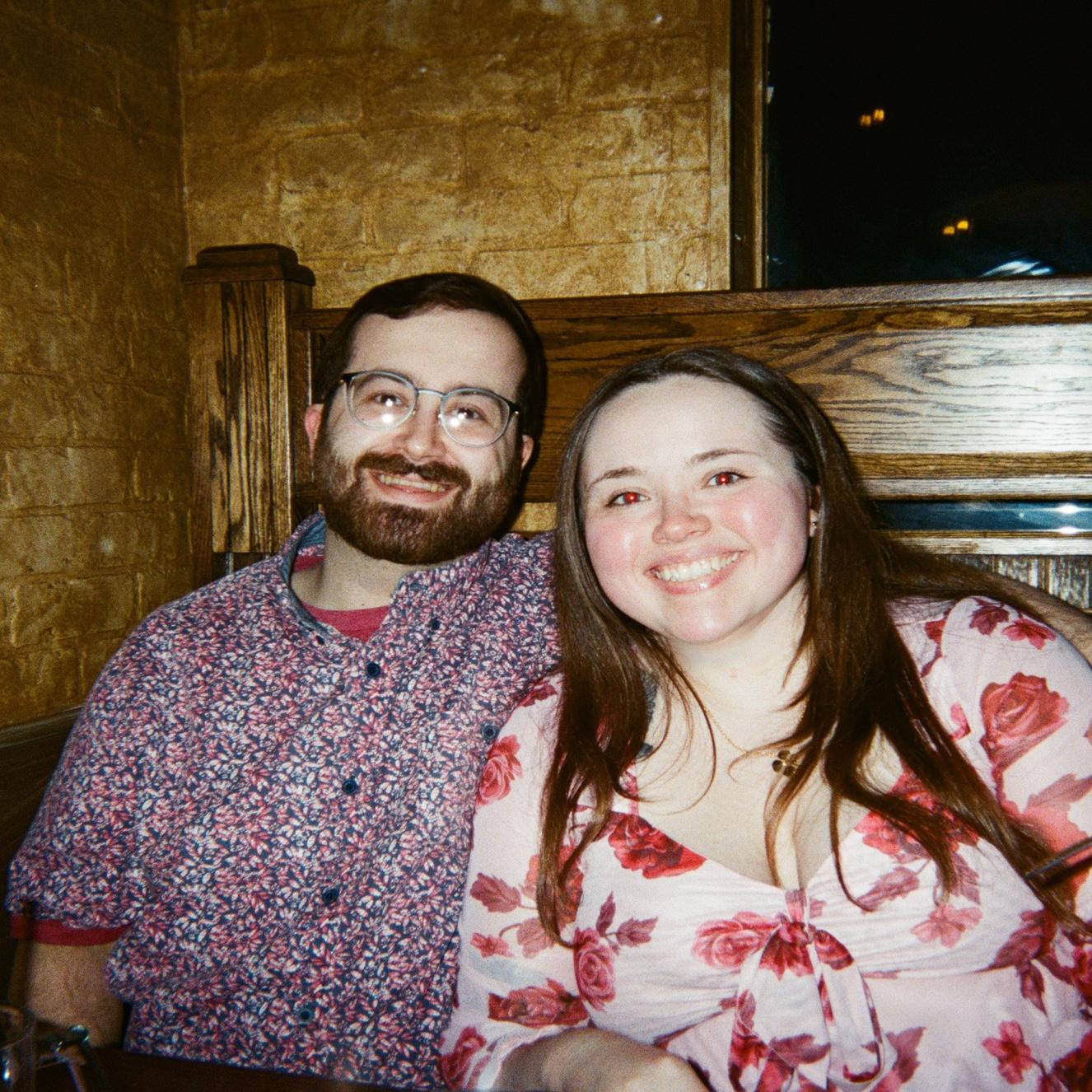 At our favorite restaurant with Gwen & Katy. Bainbridge, February 2026.