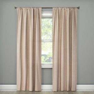 Lightblocking Curtain Panel Tan (42"x63") - Room Essentials™
