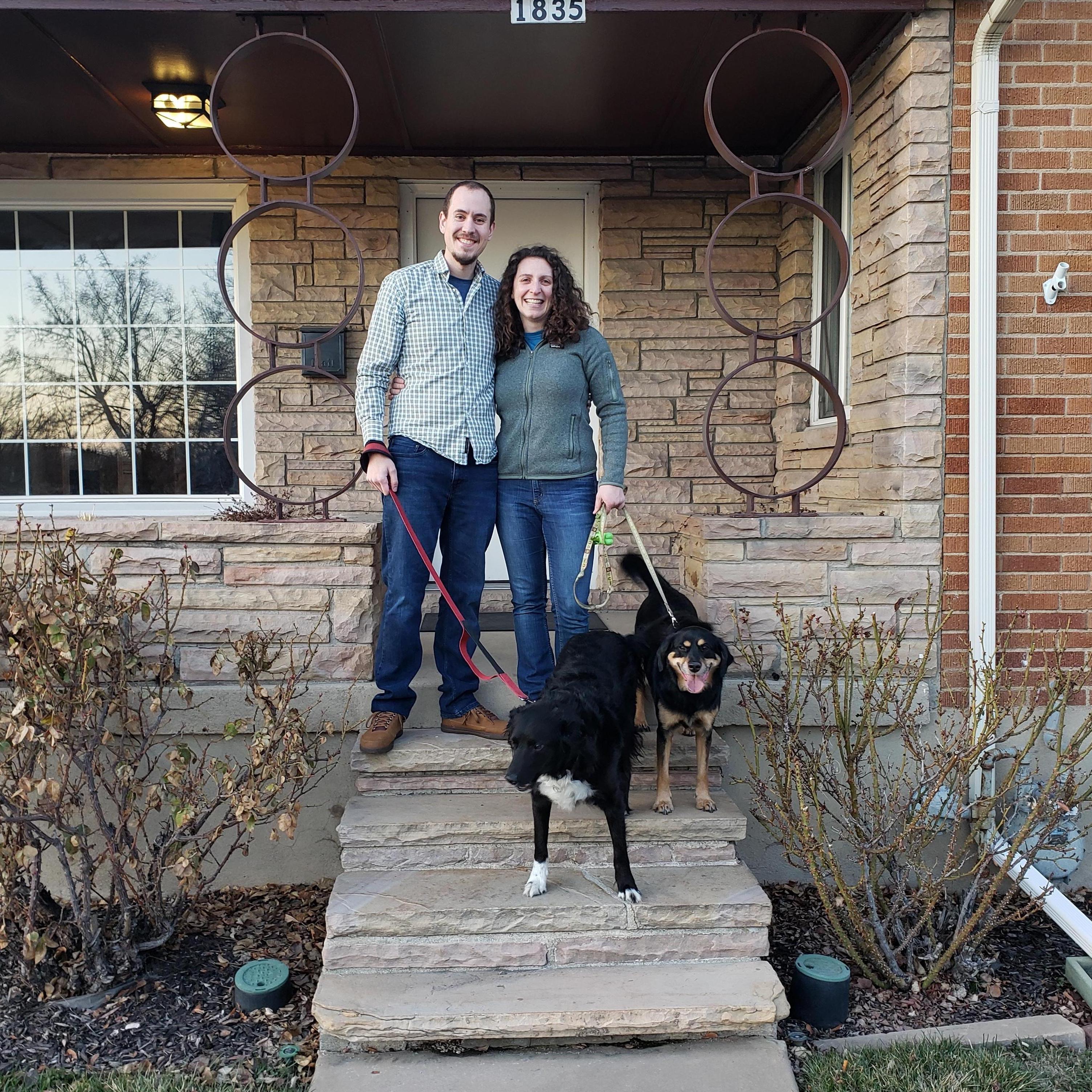 The day we got the keys, right before Dan proposed!