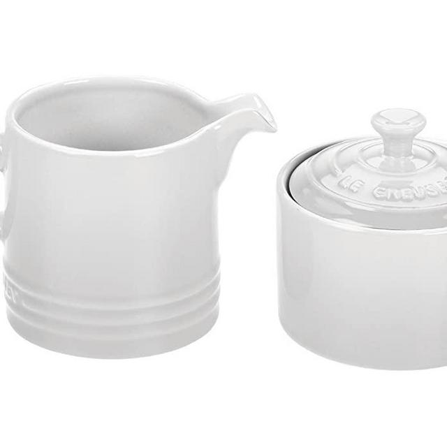 Le Creuset Stoneware Cream and Sugar Set - White