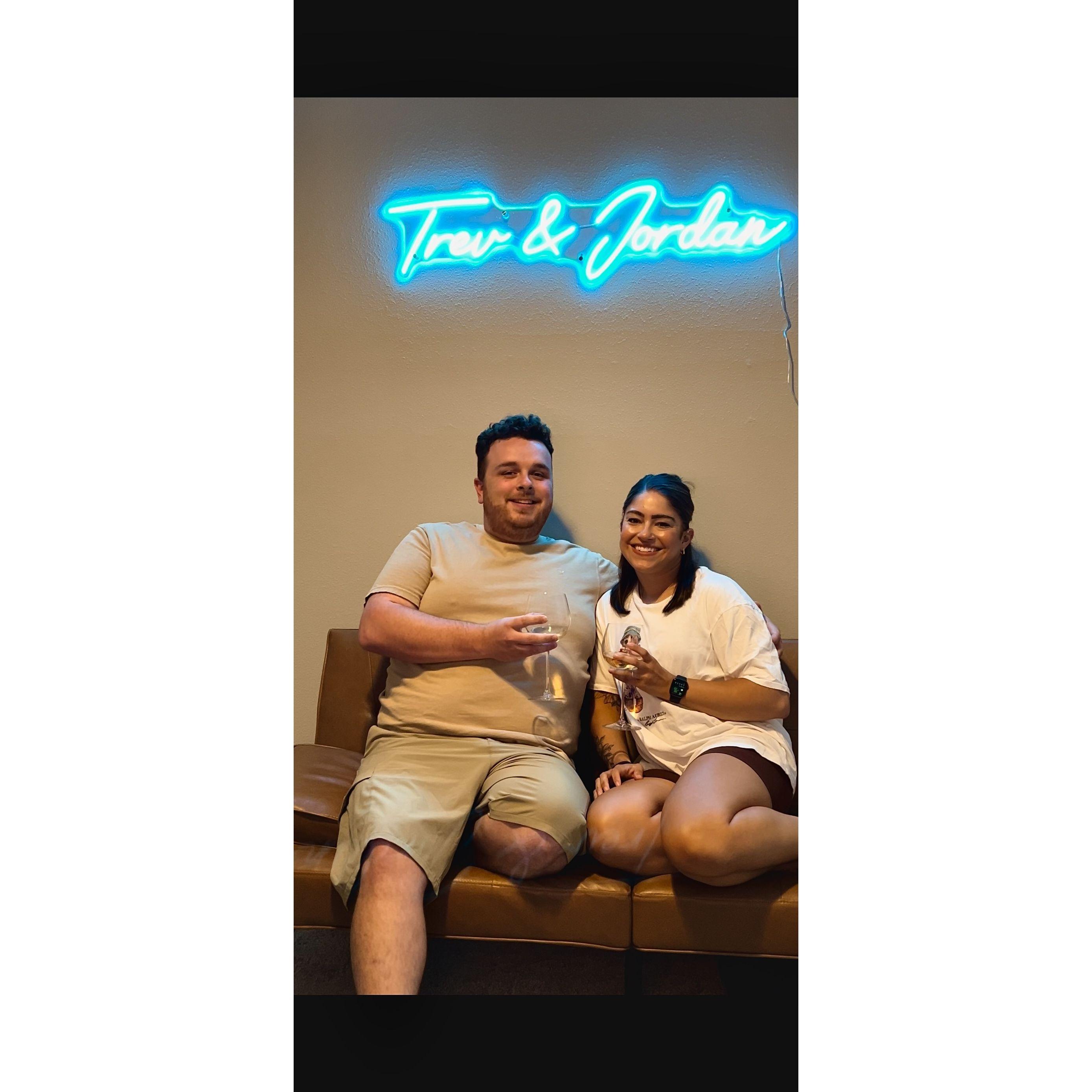 Our first picture in our new place