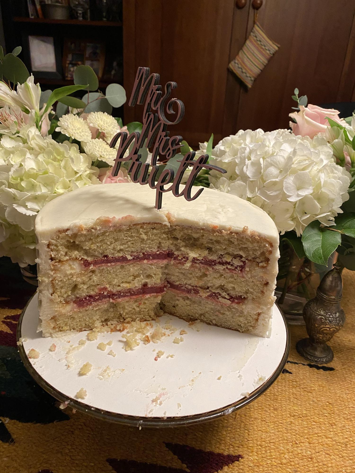 Amazing Gluten-Free Lemon/Raspberry Cake