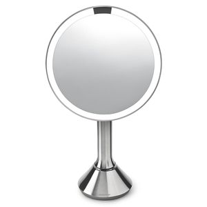 simplehuman 8" Sensor Mirror with Brightness Control, Stainless Steel, Brushed Stainless Steel