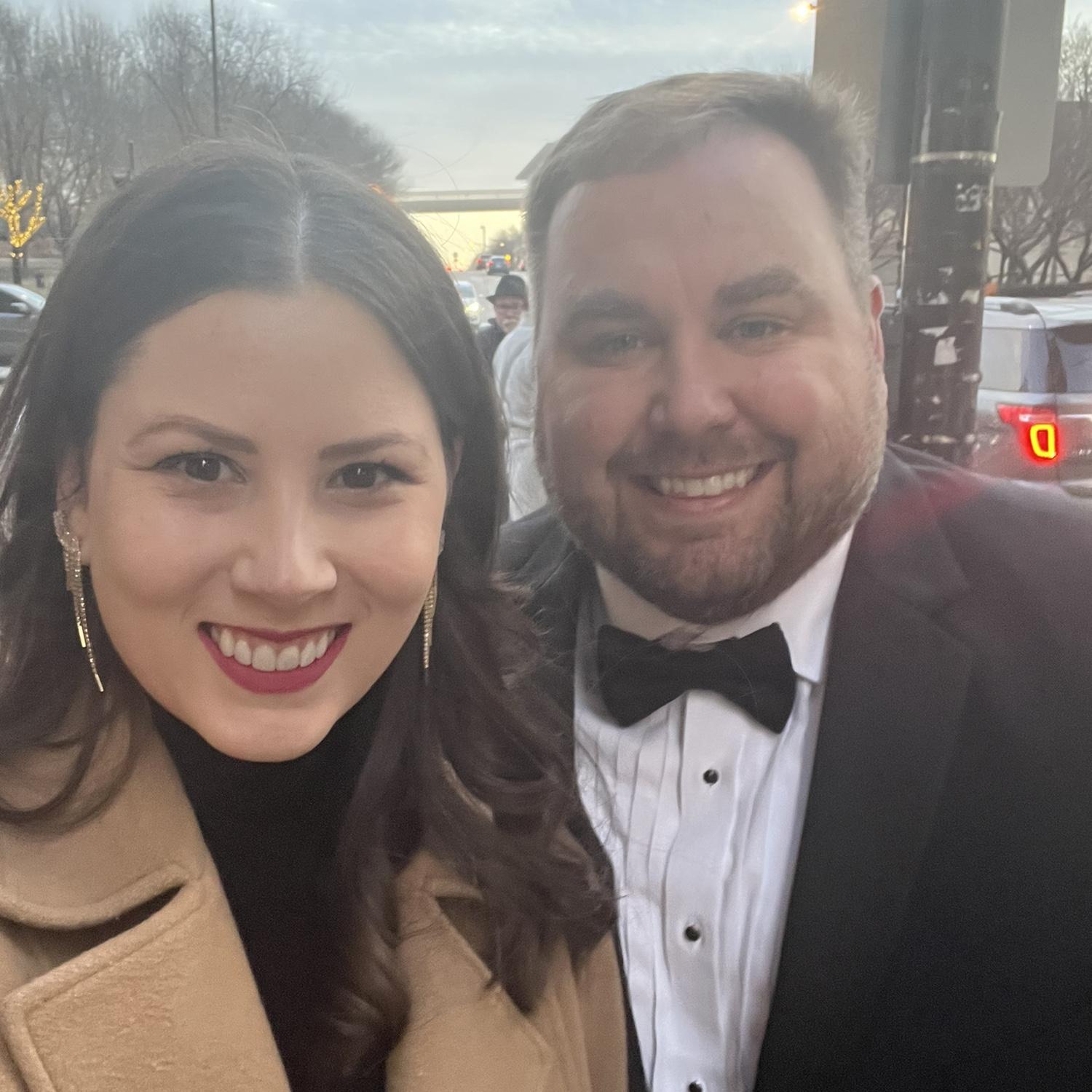 Celebrating Matt and Shannon's December wedding at the University Club of Chicago
