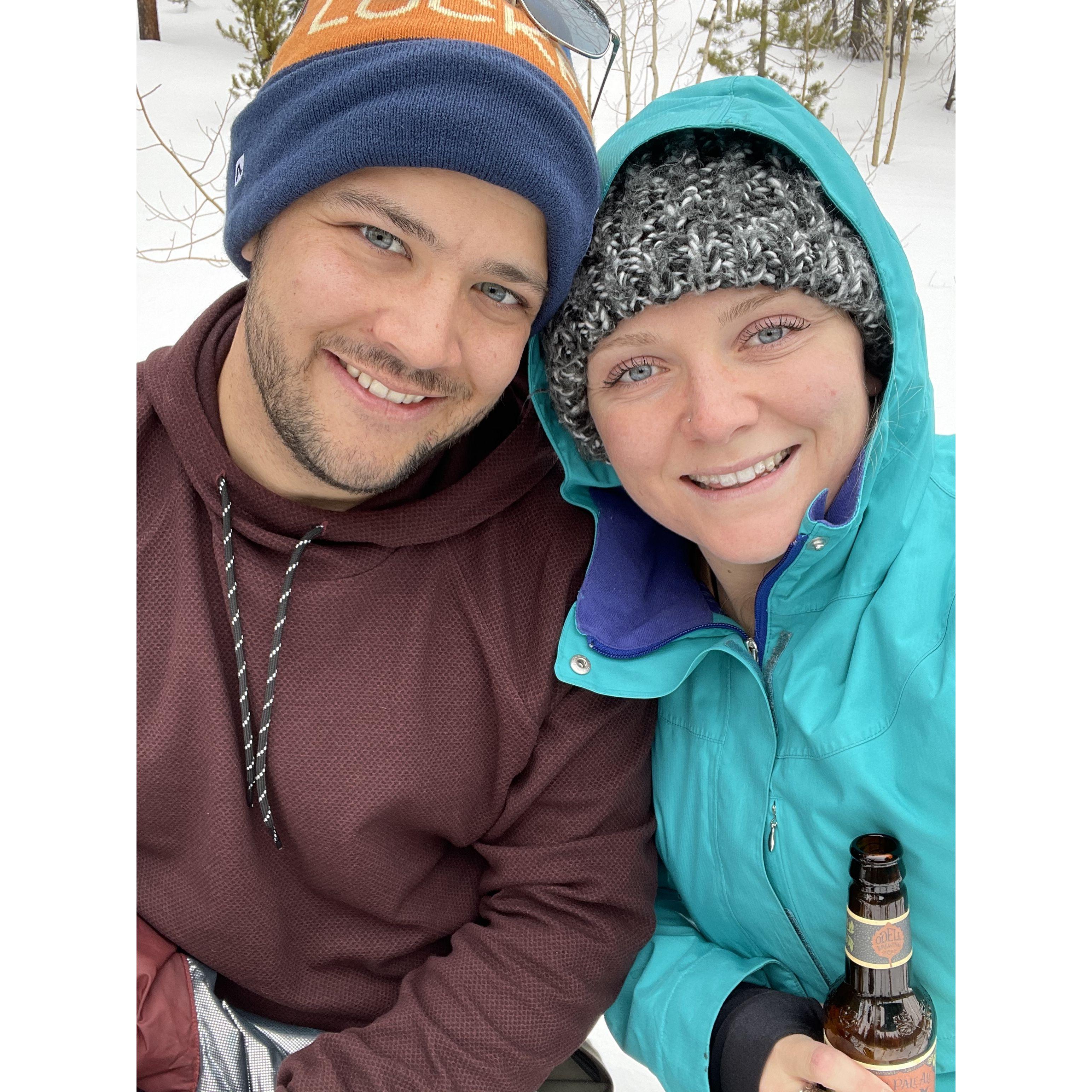 Snowshoeing break!