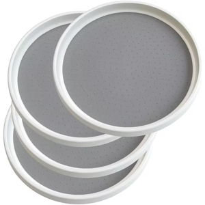 4pcs/pack Inner 9-inch Lazy Susan Kitchen Pantry Spice Rack