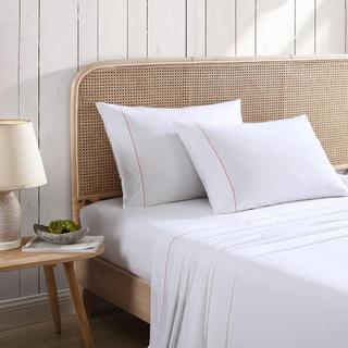 Cotton Percale 4-Piece Sheet Set