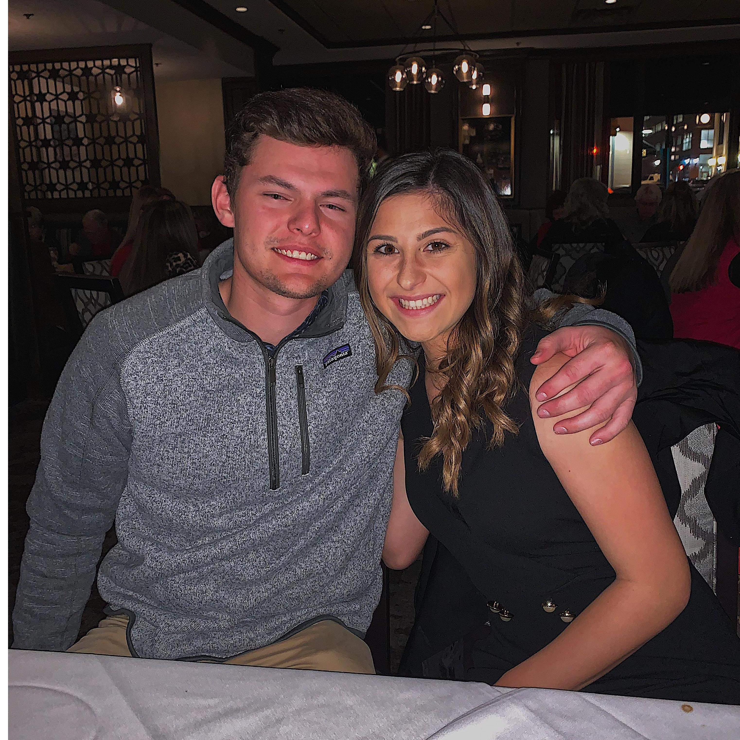 Celebrating my 20th birthday at Ruth Chris Steak House