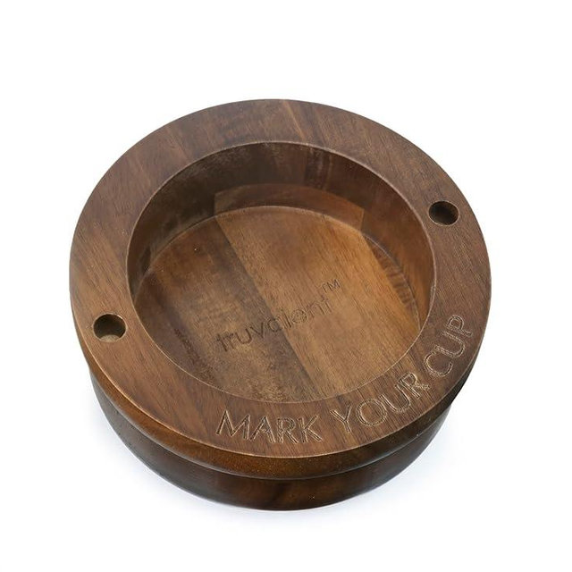 Party Cup Holder with Marker Slots for 3–4" Cups – Wooden Drink Organizer for Weddings, BBQs, Birthdays & Gatherings – Keep Plastic Cups Secure, Prevent Mix-Ups & Reduce Waste – Includes 2 Markers