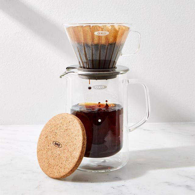 OXO Brew Glass Pour-Over Coffee Maker Set