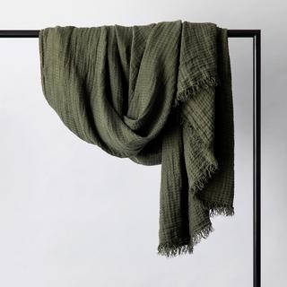 Estela Linen Waffle Throw