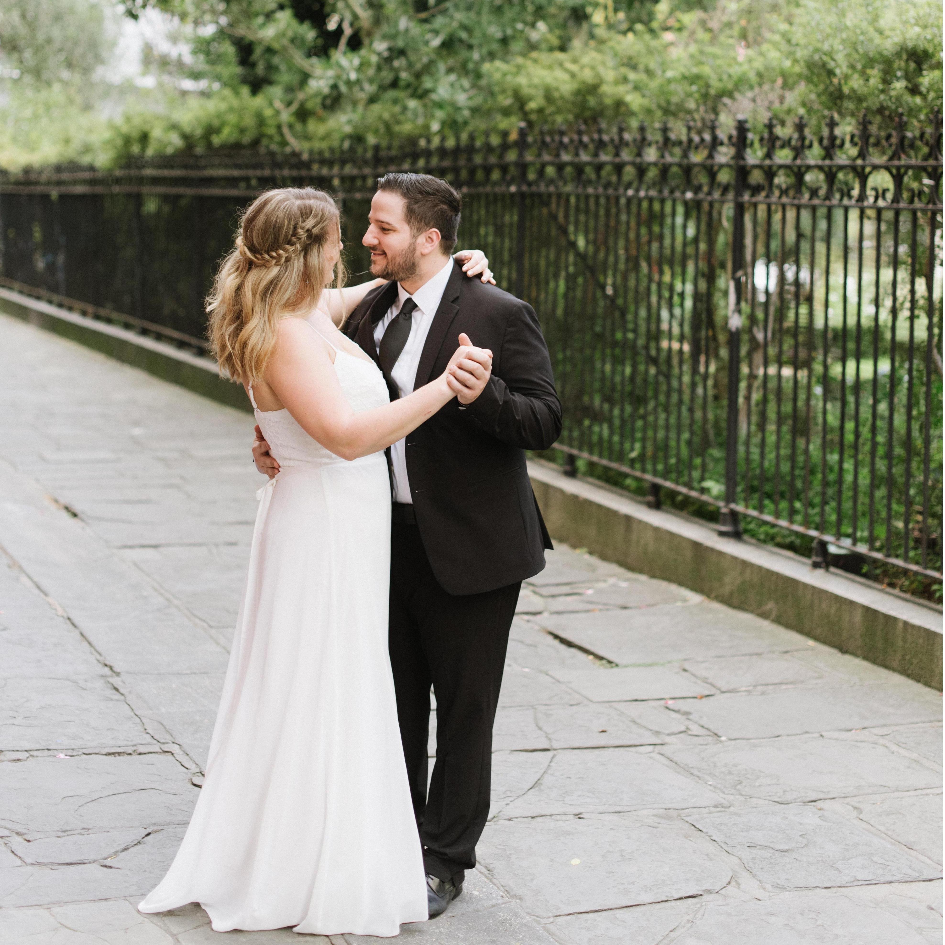Dancing in Jackson Square.