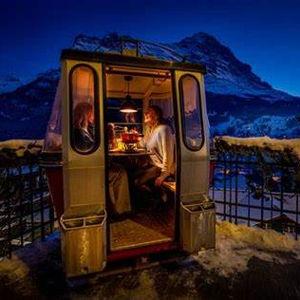 Fondue Gondola for Two in Switzerland