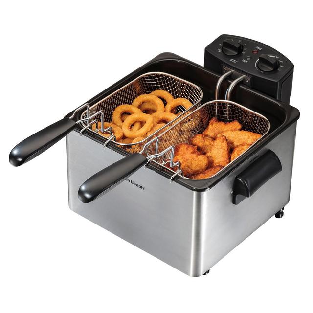 Hamilton Beach Double Basket Professional Deep Fryer