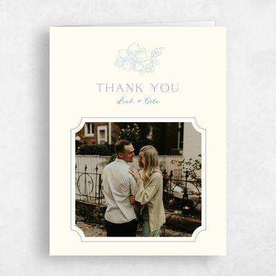 Dusty Blue Wedding Thank You - Selindra Photo