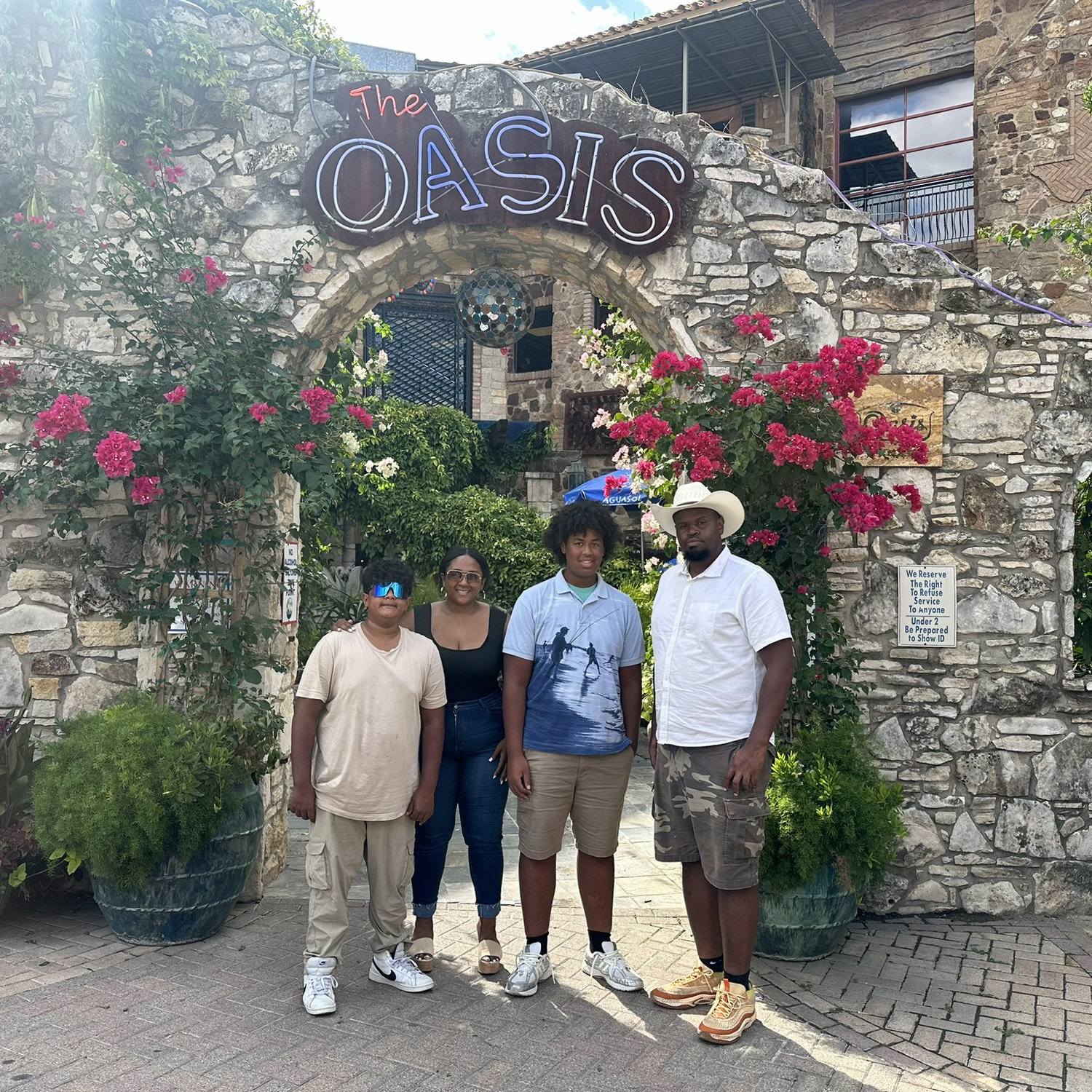 Oasis lunch with the boys in ATX!