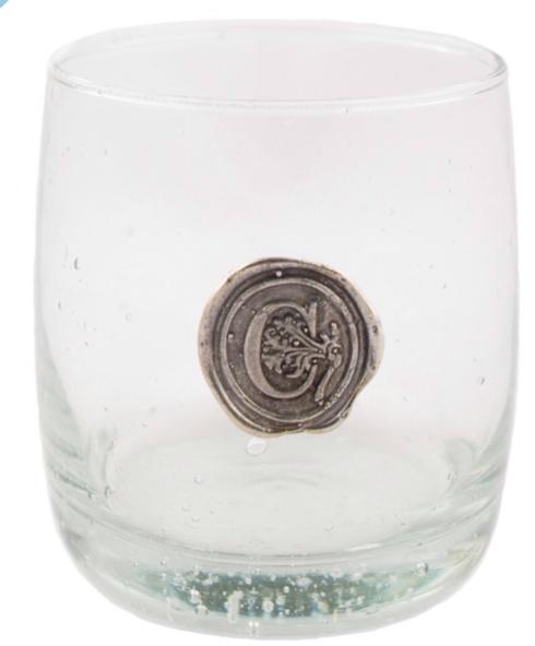 Southern Jubilee ~ Double Old Fashion Glass with Initial, Price $16.50 in Germantown, TN from Two Doors Down