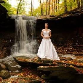 The bride wants to jump in a body of water at the end!