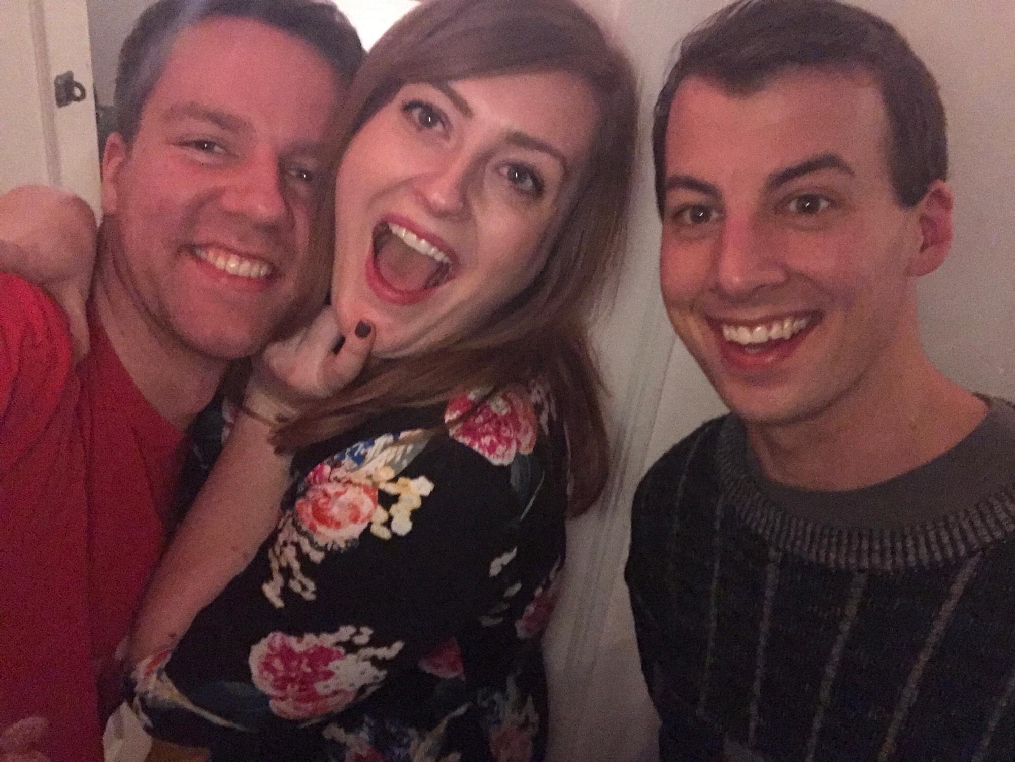 Our very first photo together (can you tell we’re excited??). Hi Tyler :)