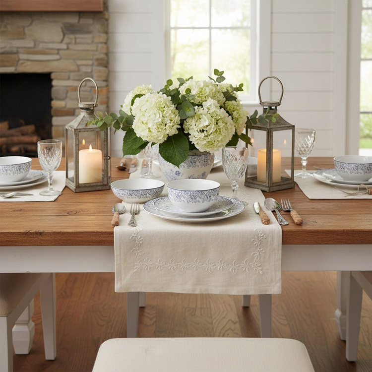 Lorenzo Import, Lorren Home Trends Floral 16-Piece Dinnerware Set
