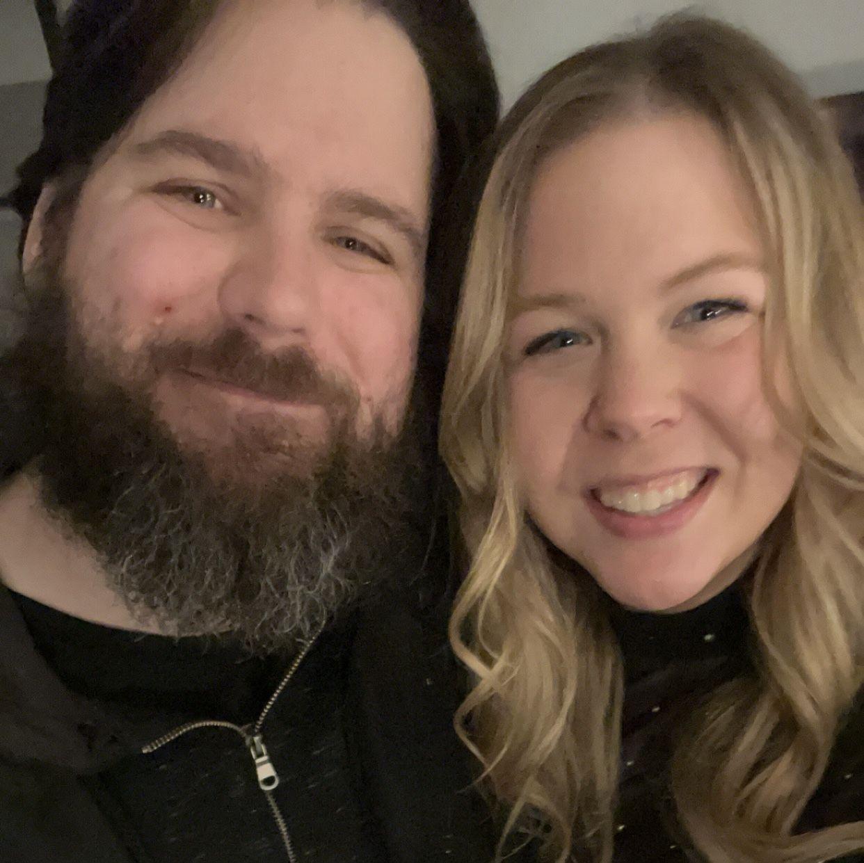 Our first photo as an official couple — New Year’s Eve 2023.