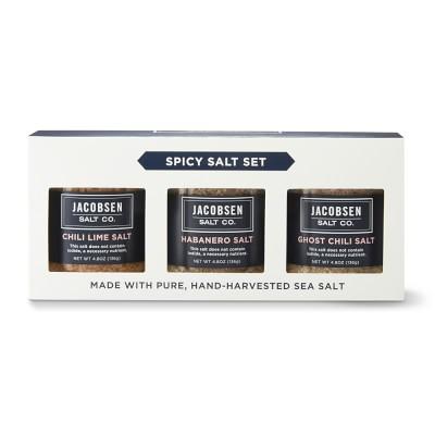 Jacobsen Salt Co. Spicy Trio: Ghost, Habanero, Tequilla Chile Lime