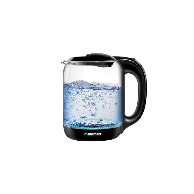 Chefman 1.7L Glass Electric Kettle - Clear