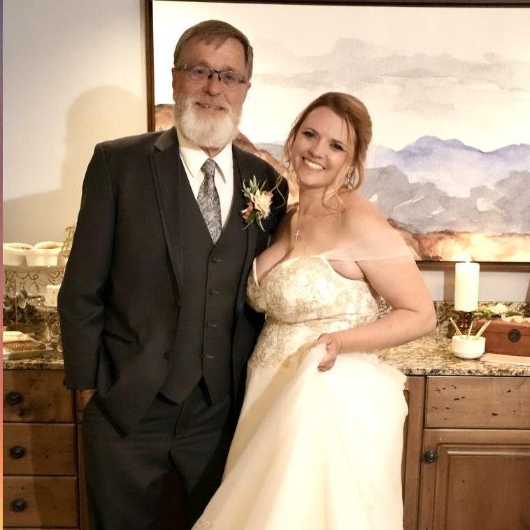 The Bride and the Groom’s dad, Larry Mitchell