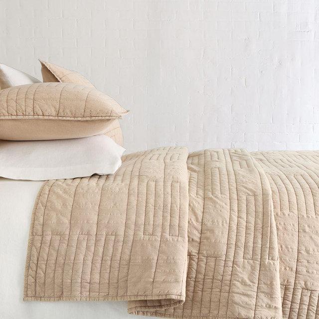 Parks Garment Washed Cotton Quilt Full/Queen, Sandstone