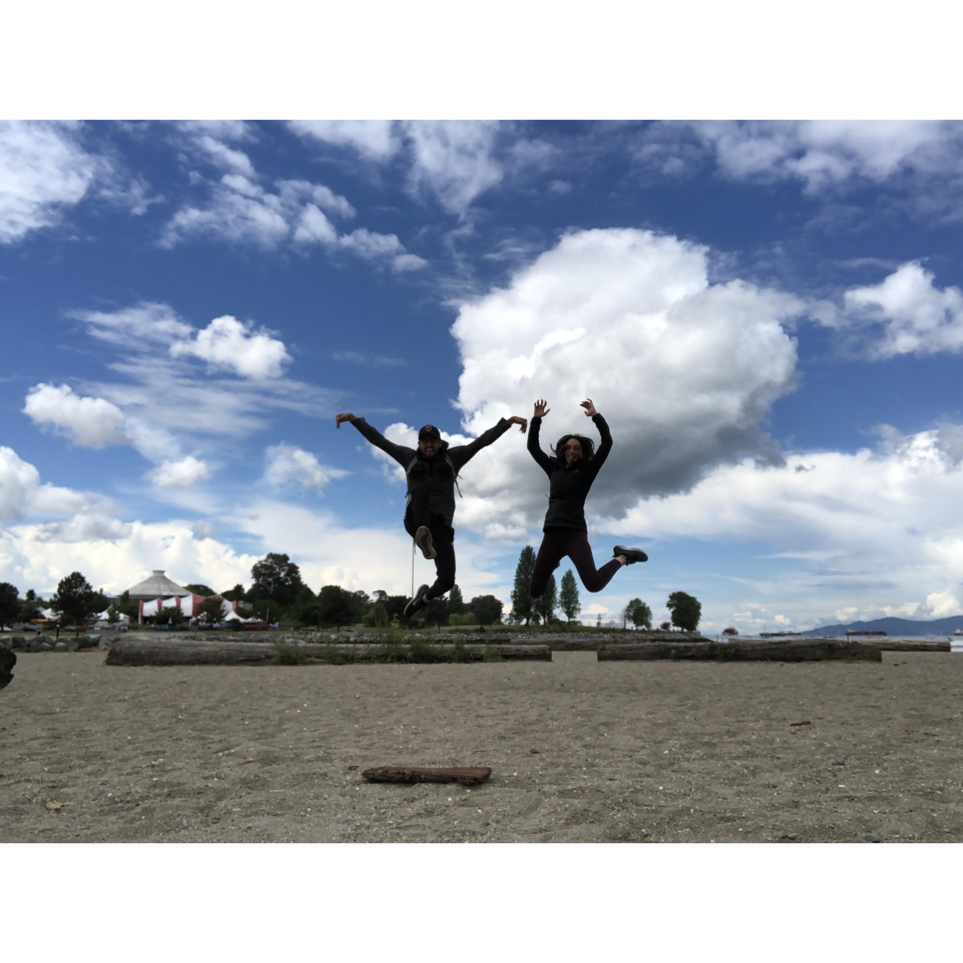 Karate practice in Vancouver