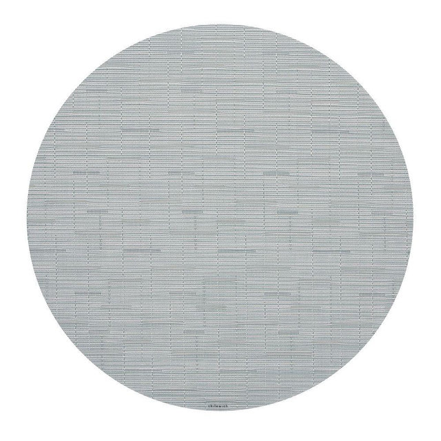 Chilewich Easy-Care Bamboo Round Placemat, Seaglass, Set of 4