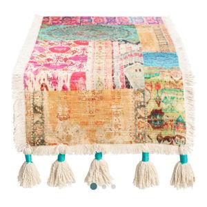 Multicolor Patchwork Haveli Table Runner - World Market