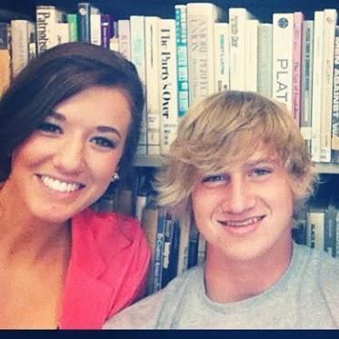 Our first picture together. Taken in study hall.