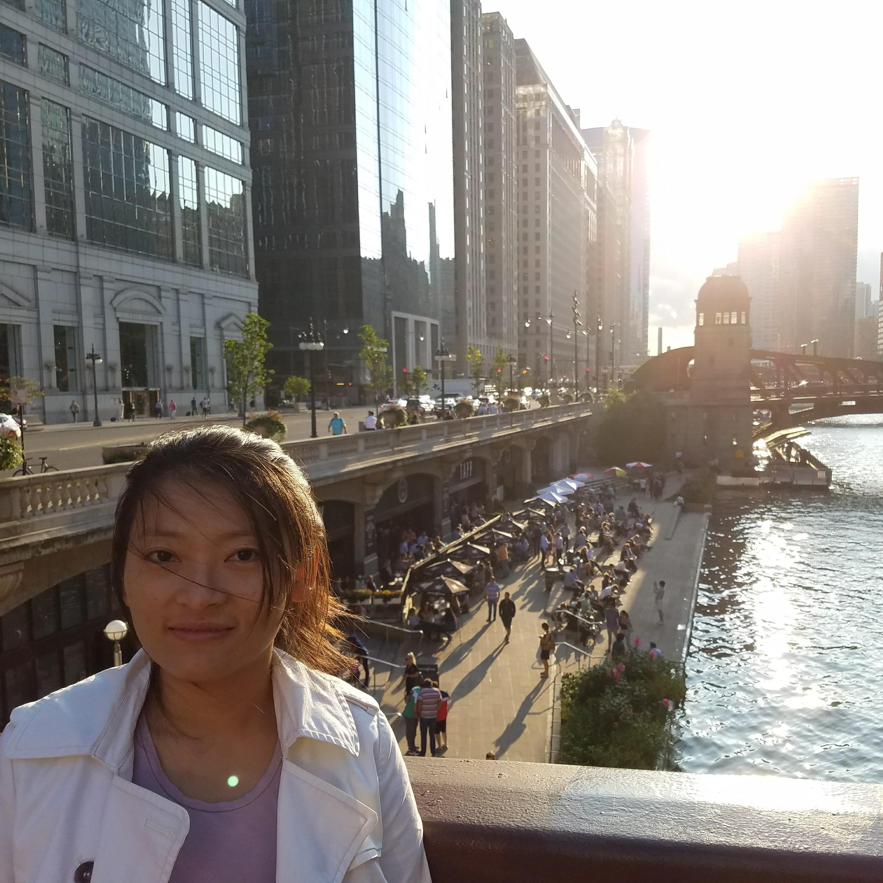 Tone enjoying Chicago summer
