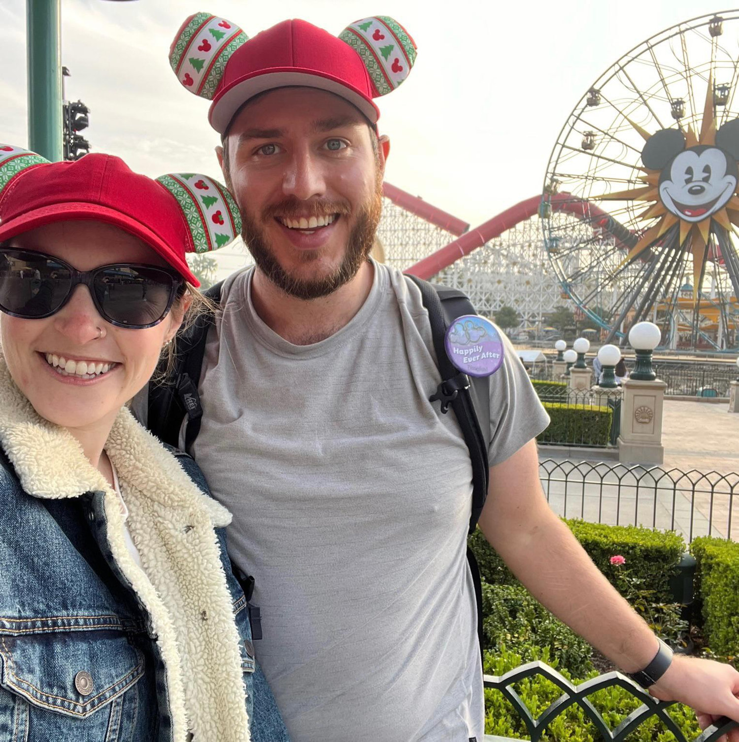 Day 2 of the Disneyland trip--this time, California Adventure! (Ears again made by Meghan).