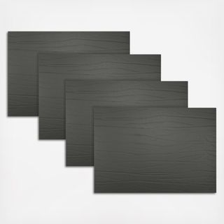 Strata Leather Rectangle Placemat, Set of 4