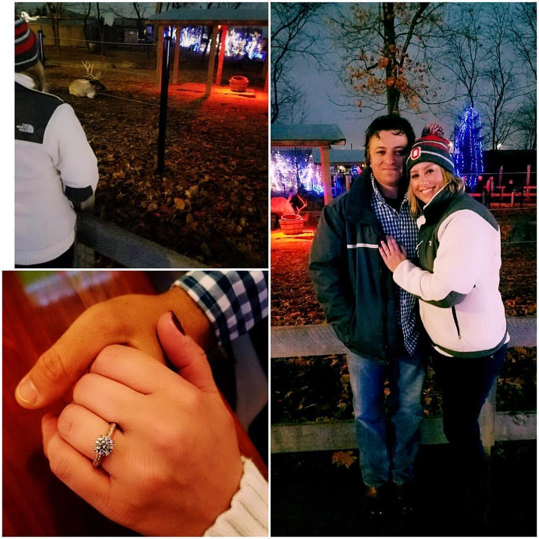 The night we got engaged!