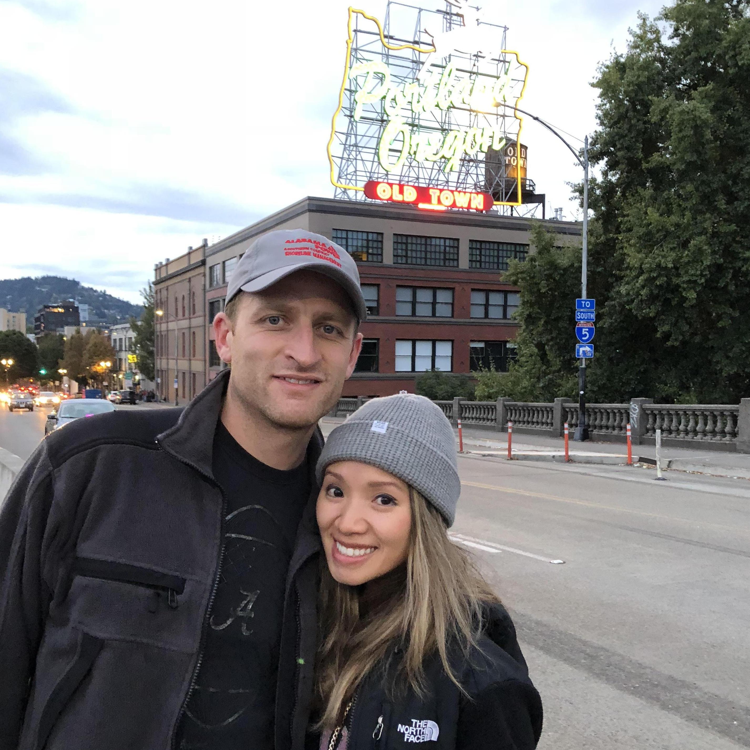 One of many trips to Portland to visit friends!