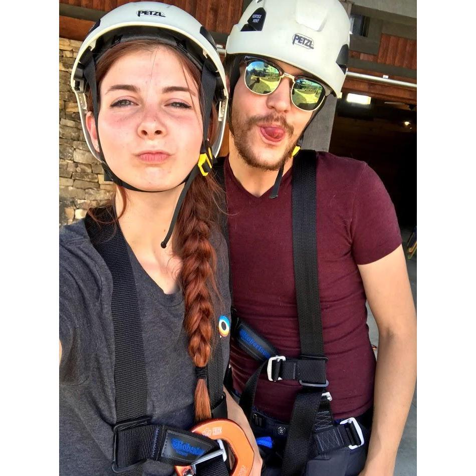About to do our first rope course