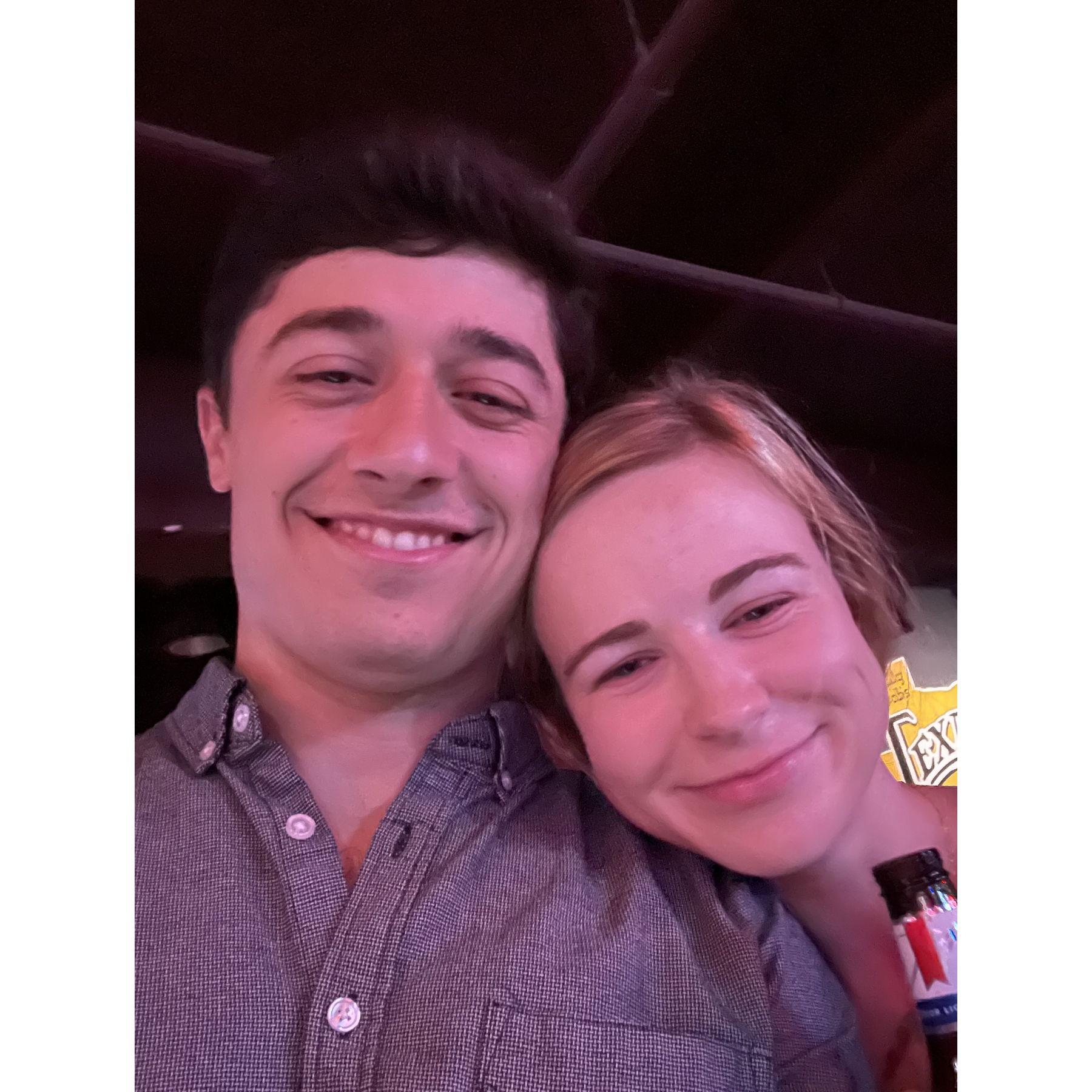 One of our first dates at Billy Bob's