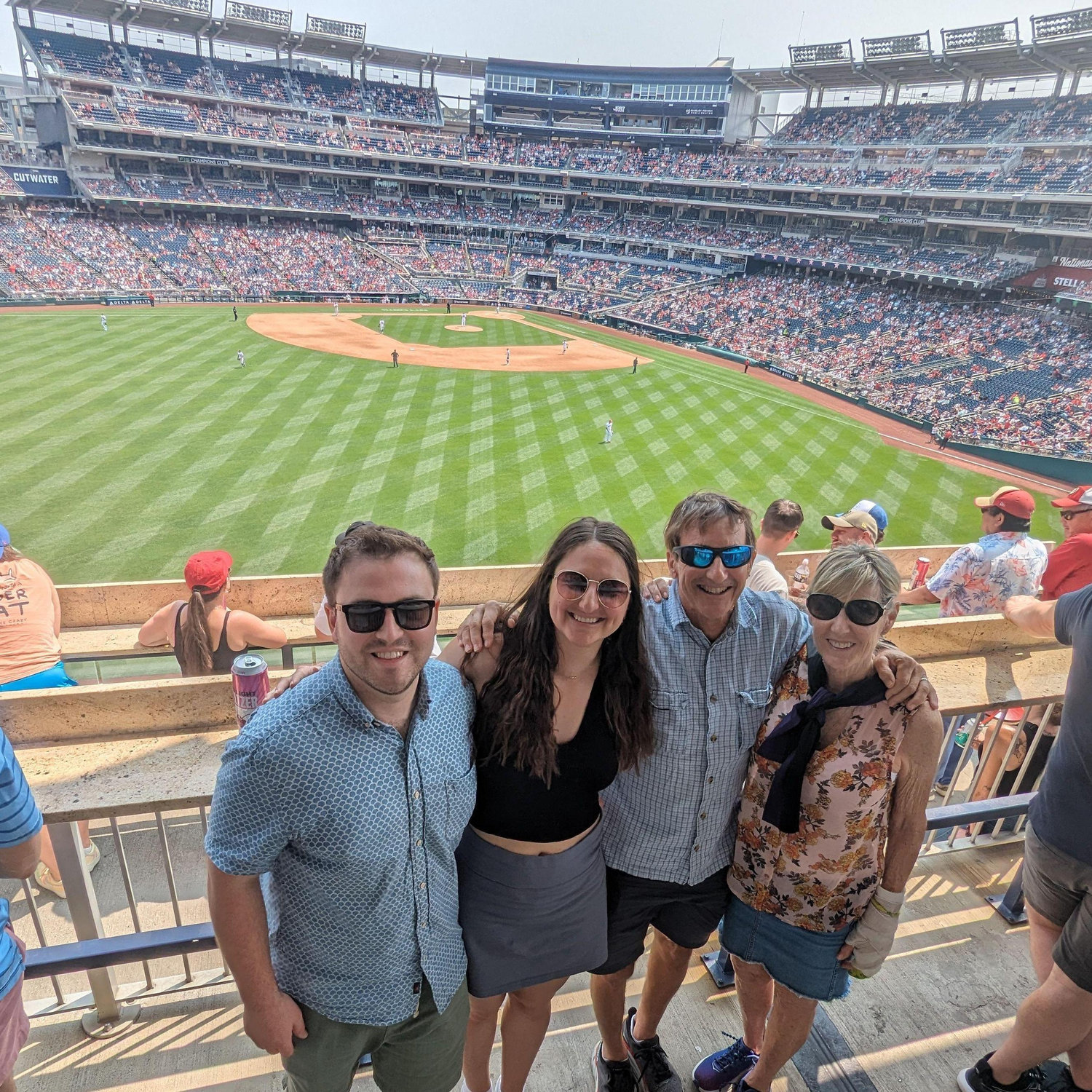 Family time at a Nationals game - Washington, DC
