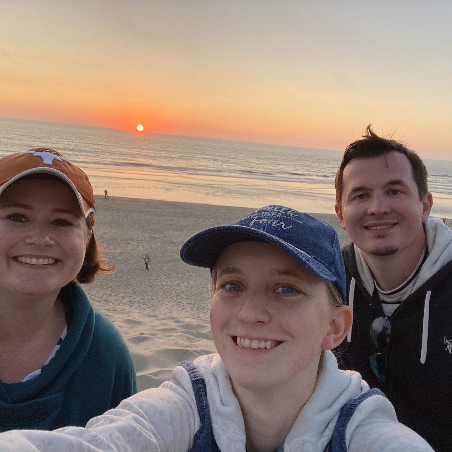 The beach with friends