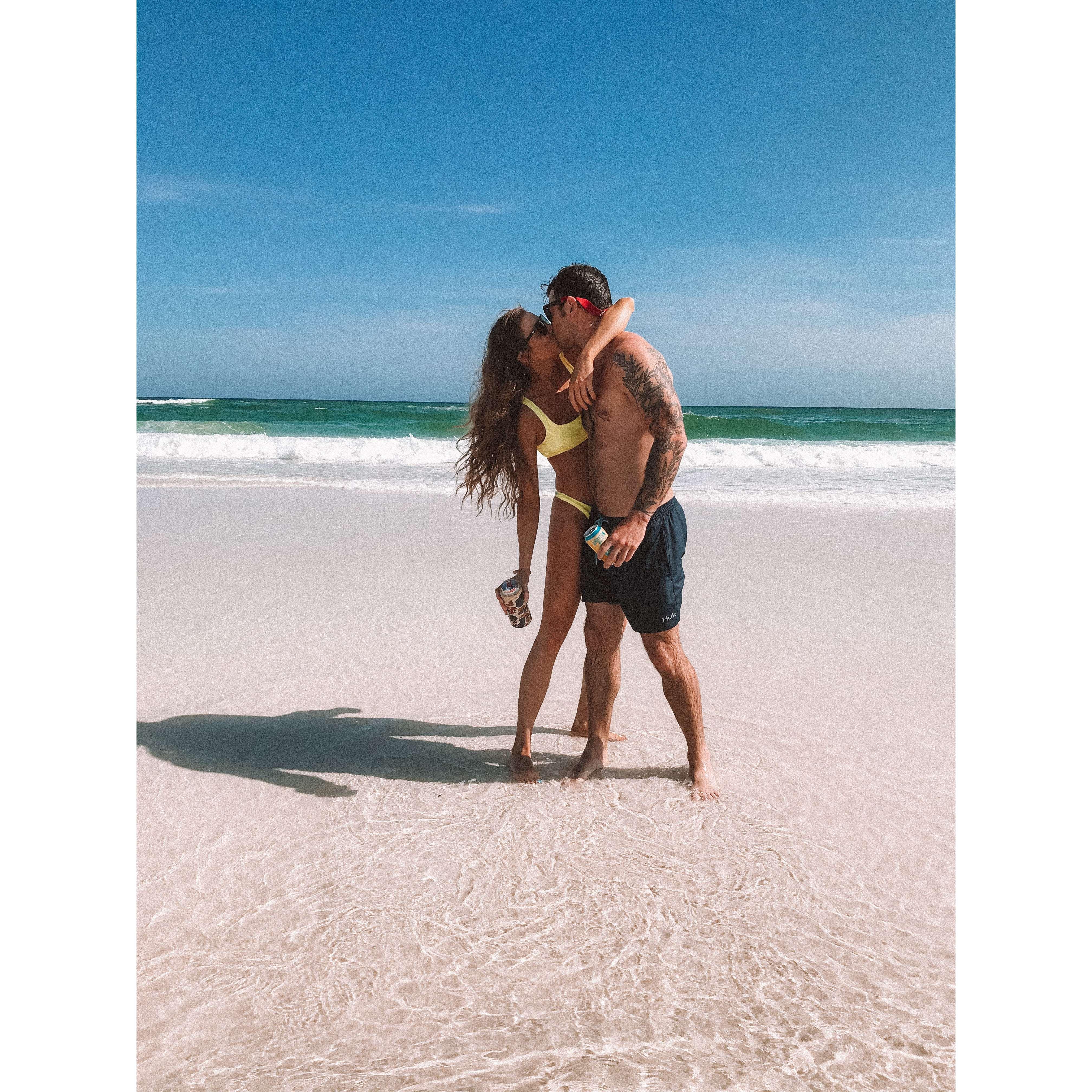 Our first beach picture after buying our first house