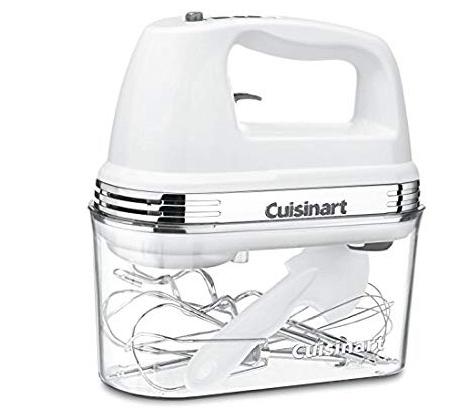 Cuisinart HM-90S Power Advantage Plus 9-Speed Handheld Mixer with Storage Case, White