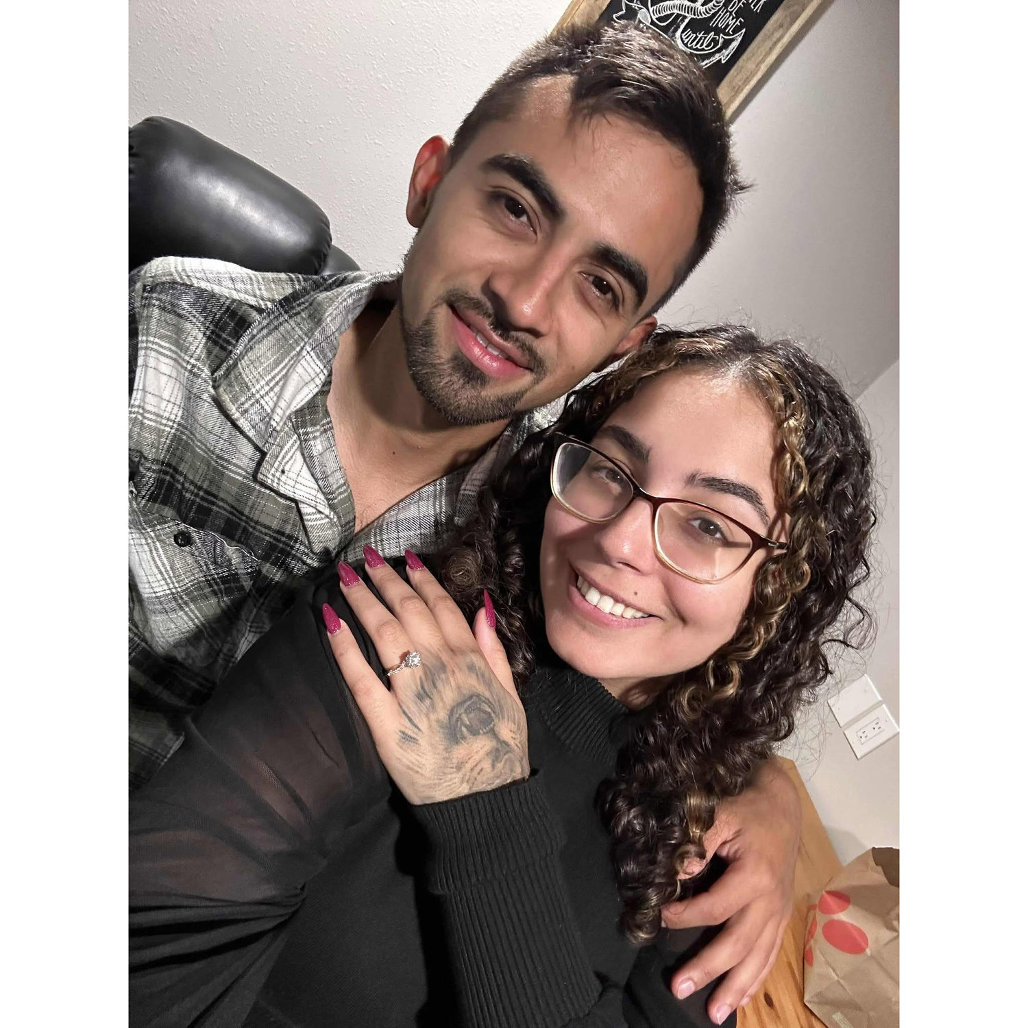 The night Brandon proposed.